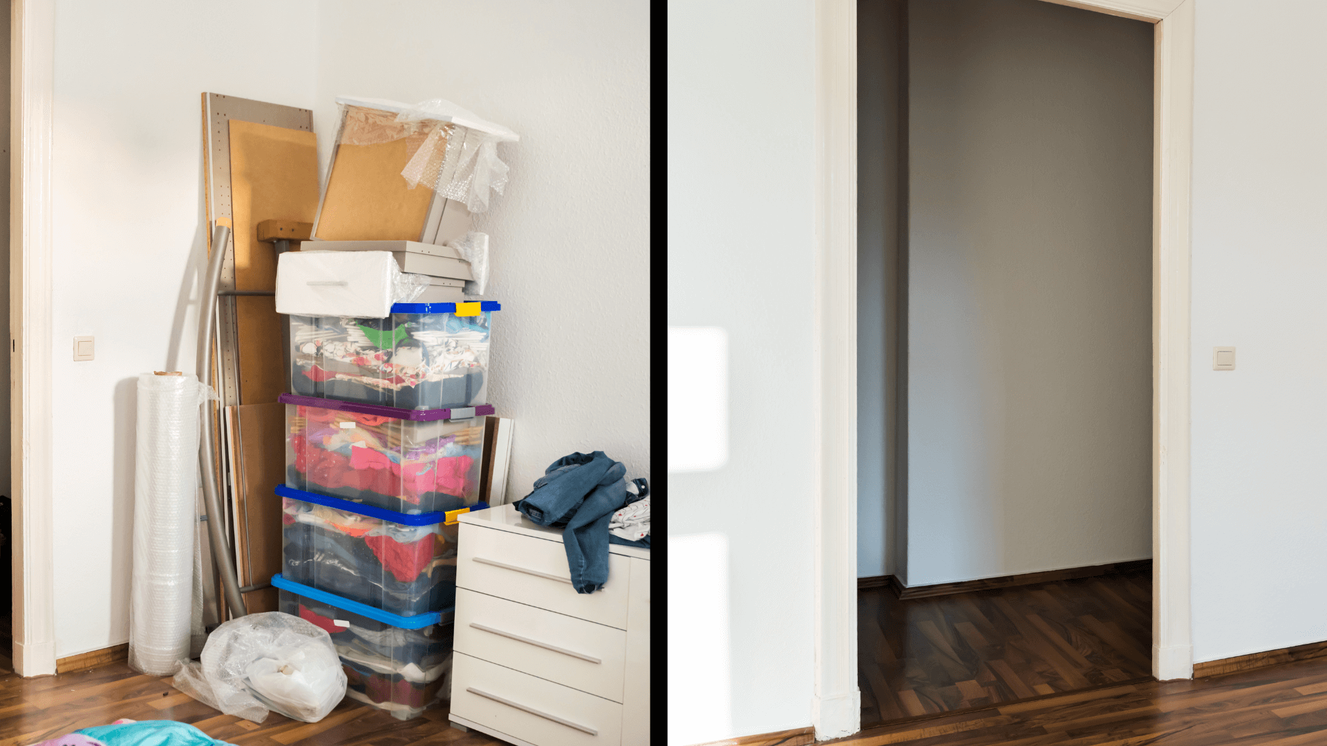 Every room in an entire home needs to be decluttered in order to do a deep clean efficiently.